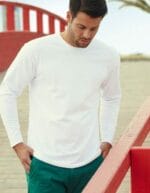 Maglietta personalizzata uomo maniche lunghe bianca