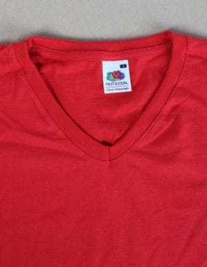 Stampa t-shirt fruit of the loom unisex scollo v