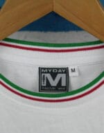 T-shirt personalizzata con bordino tricolore