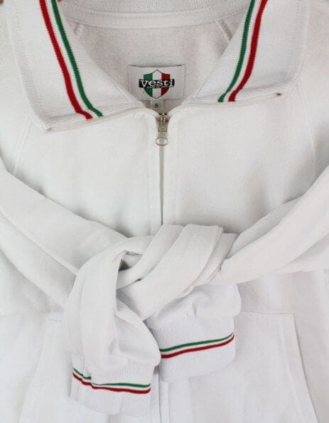 Felpa personalizzata uomo con bordino tricolore italia