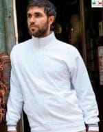 Felpa personalizzata uomo con bordino tricolore