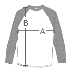 Schema Taglie Maglietta Baseball maniche lunghe uomo