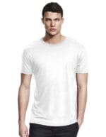 Maglietta personalizzata in bamboo bianca per uomo