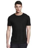 Personalizza maglietta in bamboo nera per uomo