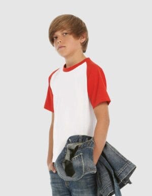 Maglietta bambino baseball maniche corte