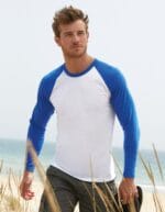 Personalizza t-shirt baseball maniche lunghe colorate