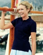 Personalizza polo femminile fruit of the loom blu notte