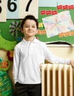 Fruit of the loom polo bambino maniche lunghe