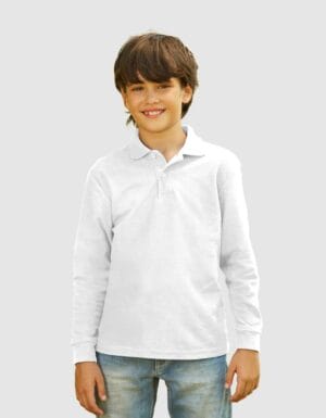 Polo bambino premium maniche lunghe