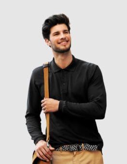 Personalizza polo Fruit of the Loom maniche lunghe