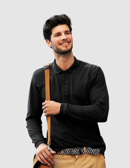Personalizza polo fruit of the loom maniche lunghe