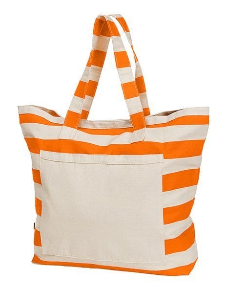 Personalizza borsa in cotone per il mare arancione