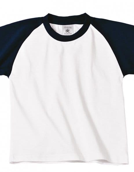Personalizza maglietta bambino maniche colorate baseball
