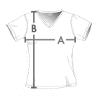 Schema Taglie Maglietta scollo V donna