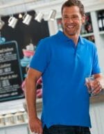 Polo personalizzata uomo maniche corte blu