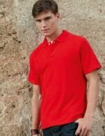 Polo personalizzata uomo maniche corte rossa