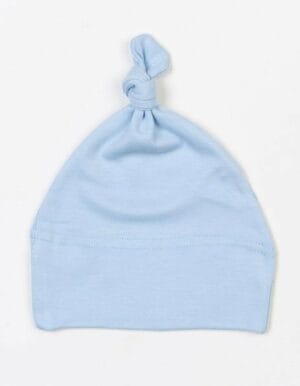 Cappellino personalizzato azzurro con nodo