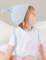 Cappellino personalizzato azzurro con nodo