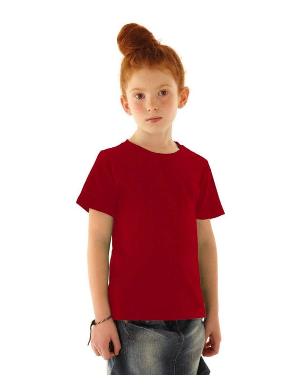 Maglietta rossa bambina fronte