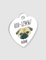 Personalizza medaglietta portachiavi a cuore