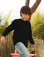 Fruit of the loom felpa girocollo bambino nero