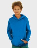 Felpa bambino con cappuccio colore blu cielo