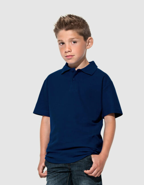 Polo da bambino a manica corta personalizzata