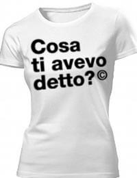 Tshirt cotone bio b&c con grafica cosa ti avevo detto