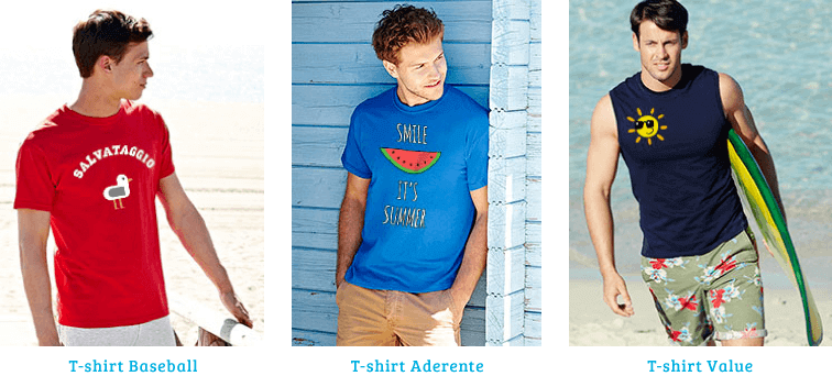 Magliette personalizzate per la spiaggia