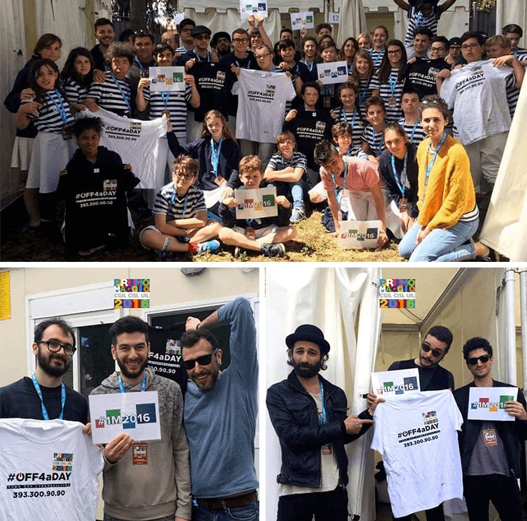 Magliette eventi concerto primo maggio