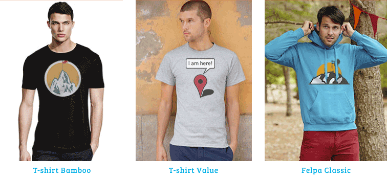 Magliette personalizzate estative montagna