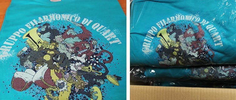 Le magliette del gruppo quart