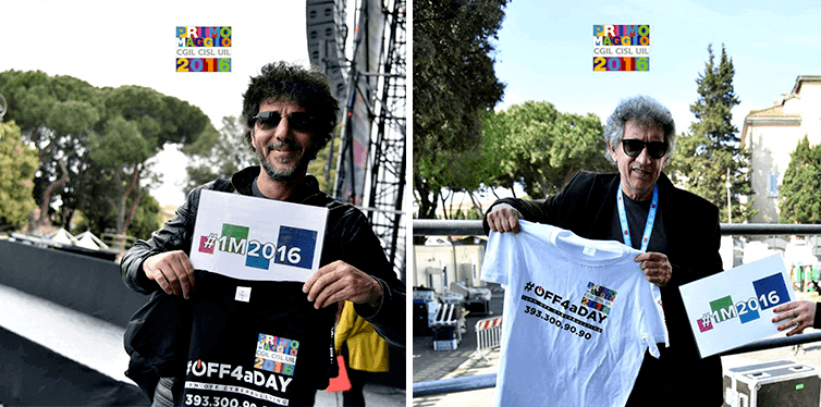 Magliette eventi concerto primo maggio