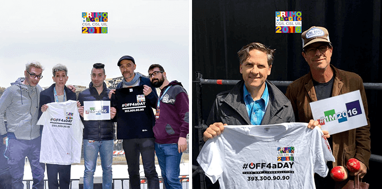 Magliette eventi concerto primo maggio