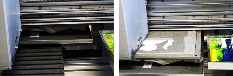 Prima fase di stampa digitale