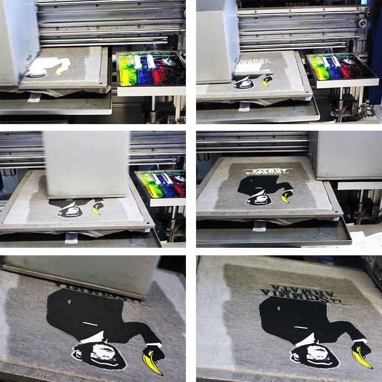 Fasi della stampa digitale diretta su tessuto