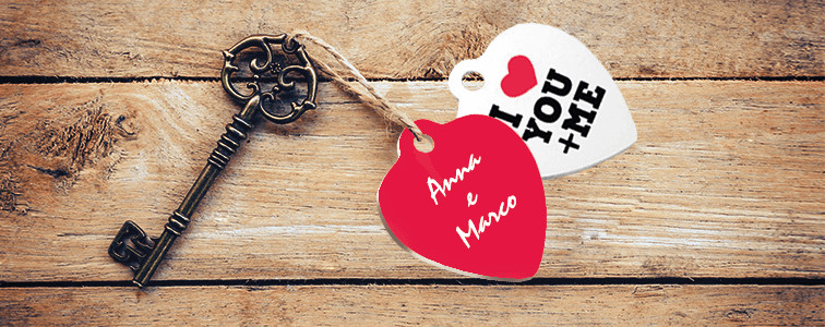 Idee originali per san valentino, porta chiavi