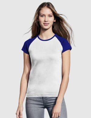 Sols-maglietta-baseball-donna-bianco-blu-navy-fronte