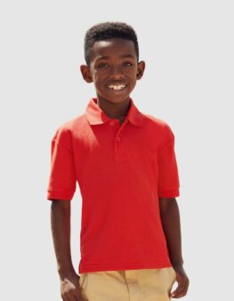 Fruit of the Loom polo kids maniche corte