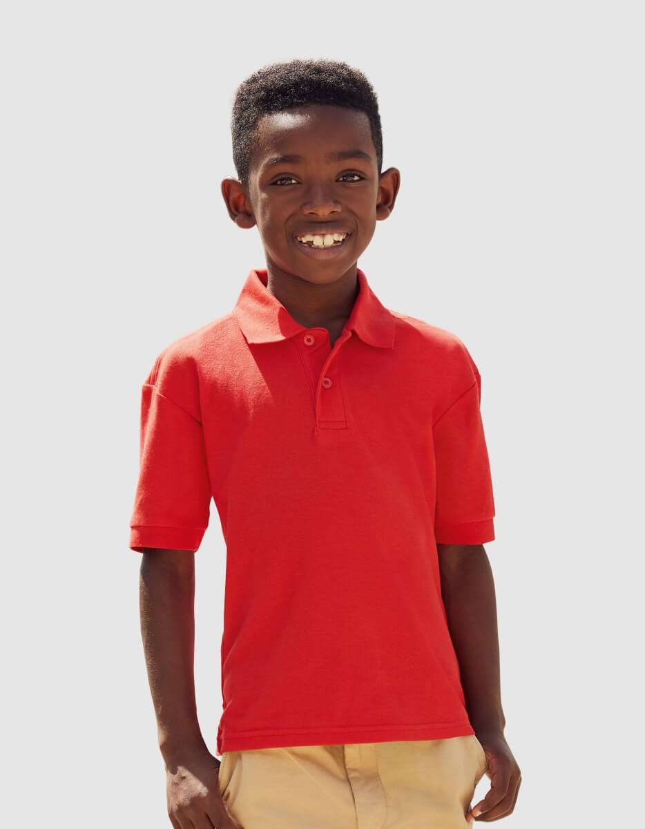 Fruit of the loom polo kids maniche corte