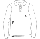 Schema taglie polo donna maniche lunghe