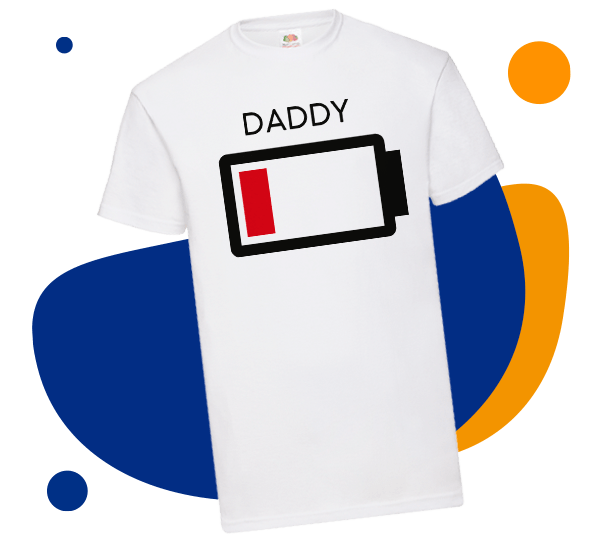 Idea regalo maglietta per papà batteria