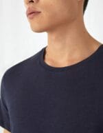 Maglietta uomo vintage bio b&c colletto