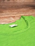 Canotta bambino in cotone fiammato dettaglio colletto