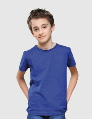 Maglietta bambino cotone fiammato Made in Italy