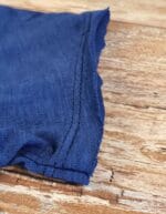 Maglietta bambino in cotone fiammato dettaglio manica