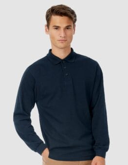 B&C Safran LSL polo uomo maniche lunghe