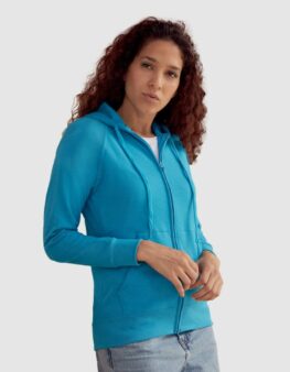 Fruit of the Loom Lightweight Hooded Sweat Jacket