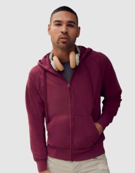 Fruit of the Loom Lightweight Hooded Sweat Jacket