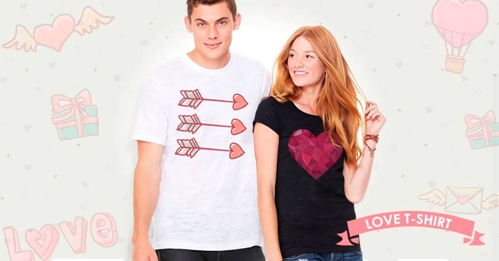 Idee regalo magliette personalizzate per coppie san valentino